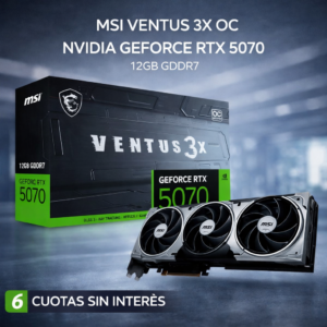 MSI Ventus 3X Oc Nvidia Geforce RTX-5070 12GB GDDR7