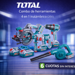 Combo de herramientas TOTAL 4 en 1 inalámbrico (20V)